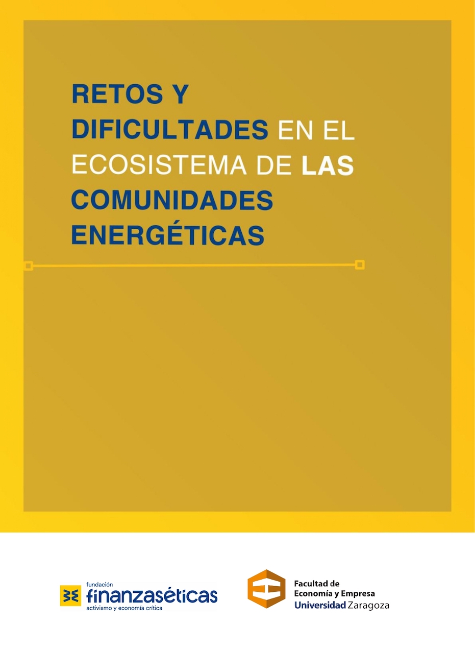 Portada del informe: Retos y dificultades en el ecosistema de las comunidades energéticas